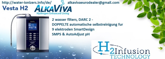 AlkaViva Vesta H2 Wasser-Ionisator-Reiniger (2 Filters)